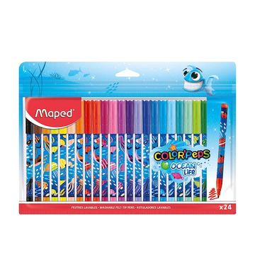 Maped - 845703 - Color'Peps Ocean - ფლომასტერების ნაკრები 24 ფერი pg-81872color მრავალფერიანი 