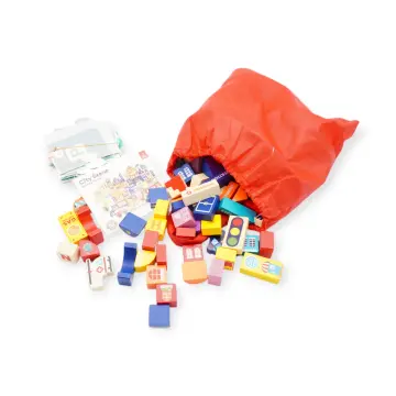 Wooden Building Blocks - D9143-6 - სათამაშო ხის კუბების ნაკრები pg-85573 