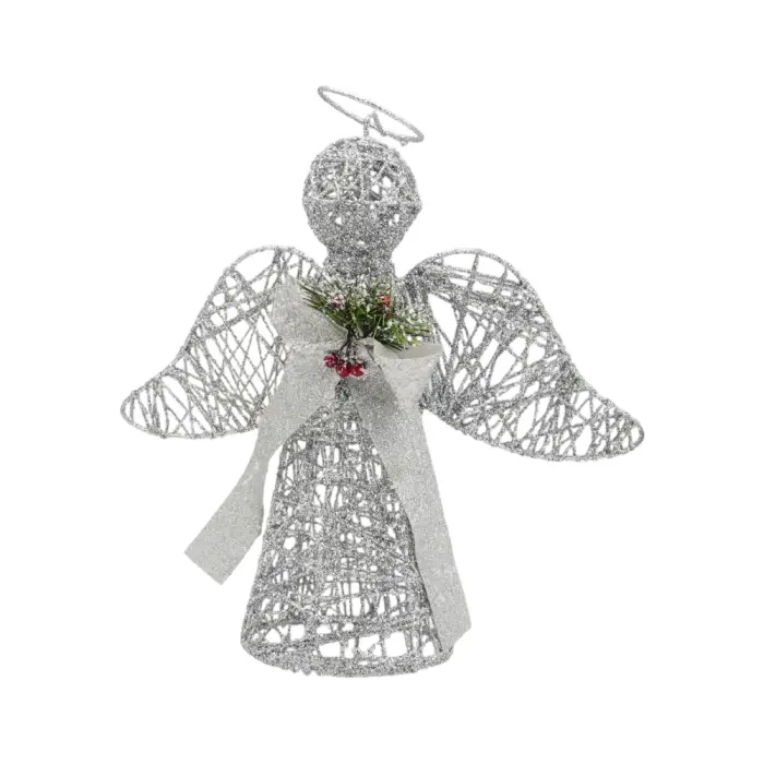 Cristmas Decoration - FY-240585(40cm) - Angel - საშობაო დეკორაცია - ანგელოზი pg-16265color ვერცხლისფერი 
