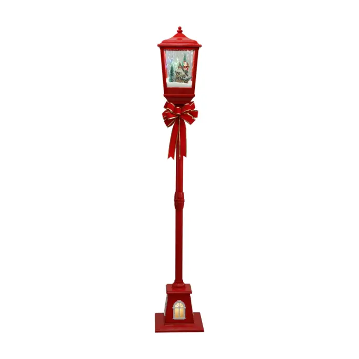 Christmas Lantern - FLD24A-3 - საშობაო ლამპიონი დეკორაცია pg-16263color წითელი 