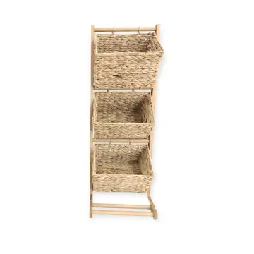 Wicker Tray - 9304-54 - with 3 sections - მოწნული სათავსო 3 განყოფილებით pg-85697 