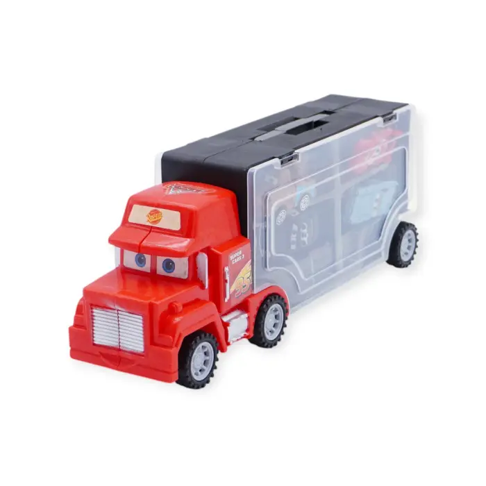 McQueen Transport Truck - 1688-121 - Playset with 3 Race Cars – მაკქვინის მანქანების ნაკრები pg-85554 