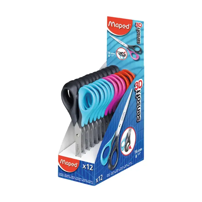 Maped - 169600 - Scissors Sensoft 16Cm Sym Display - მაკრატელი pg-83826 
