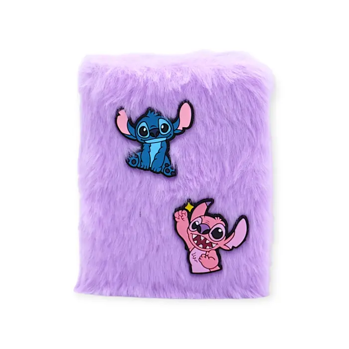 Diary A7 - M-012 - Stitch Fluffy Cover - საბავშვო ბლოკნოტი - სტიჩი pg-85793 