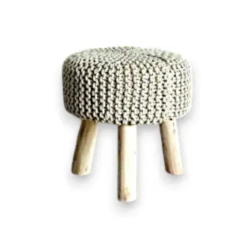 Modern Cute Stools - 9304-63 - სამფეხა დაბალი სკამი, 32x17/43 სმ pg-85844color ბეჟი 