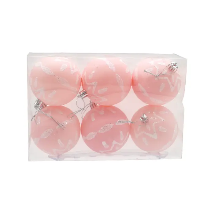Christmas Tree Decoration - XOX-LR8006-J1 - ნაძვისხის სათამაშო ბურთები pg-85029color ვარდისფერი 