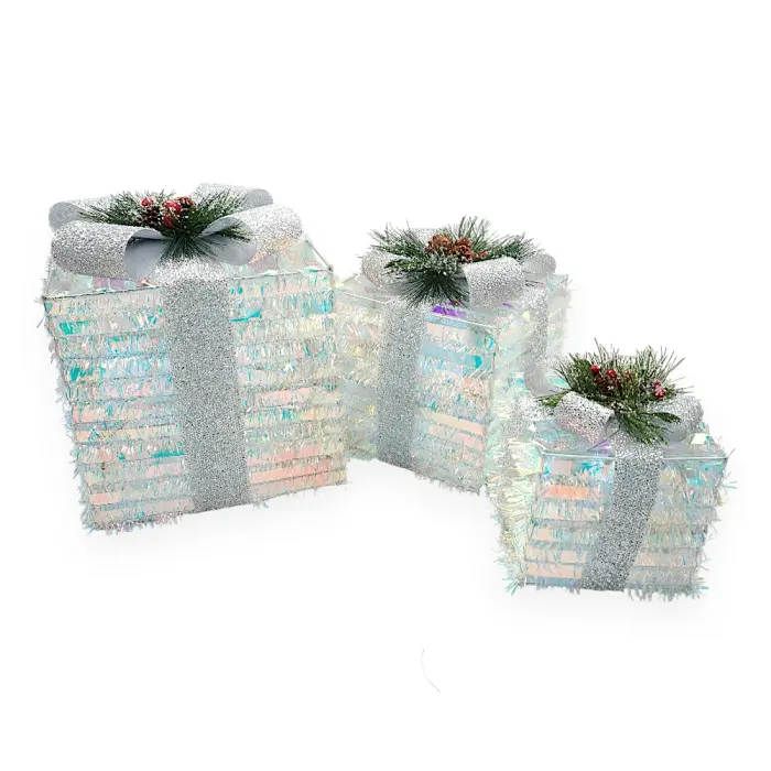 Christmas Box - 0019 - Decoration with lighting - საშობაო დეკორაცია, (ყუთი) განათებით pg-86023 