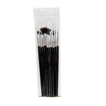 Brushes Set - 700 - ფუნჯების ნაკრები 10 ცალიანი pg-82821color შავი 