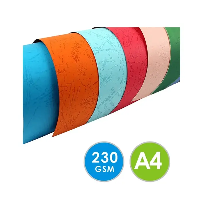 Cover Paper - 230 gsm - mix colors - A4 - ასაკინძი ყდა 230 გმ pg-85638color მრავალფერიანი 