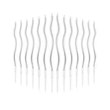 სადღესასწაულო სანთელი (ვერცხლისფერი) sant-012Q1-silver pg-83963 