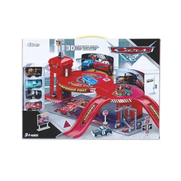 Disney Pixar Cars - CY180-22 – Super Cars Parking Lot Playset - სუპერ მანქანების სადგომის სათამაშო ნაკრები pg-85356 