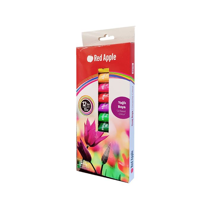 RED APPLE - RYT12 - Oil Paint - ზეთის საღებავი 12x12ml pg-81667color მრავალფერიანი RED APPLE - RYT12 - Oil Paint - ზეთის საღებავი 12x12ml pg-81667color მრავალფერიანი