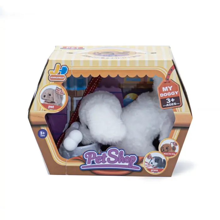 Fluffy Puppies - 810-28 - Toy - სათამაშო ძაღლი pg-85287color თეთრი 