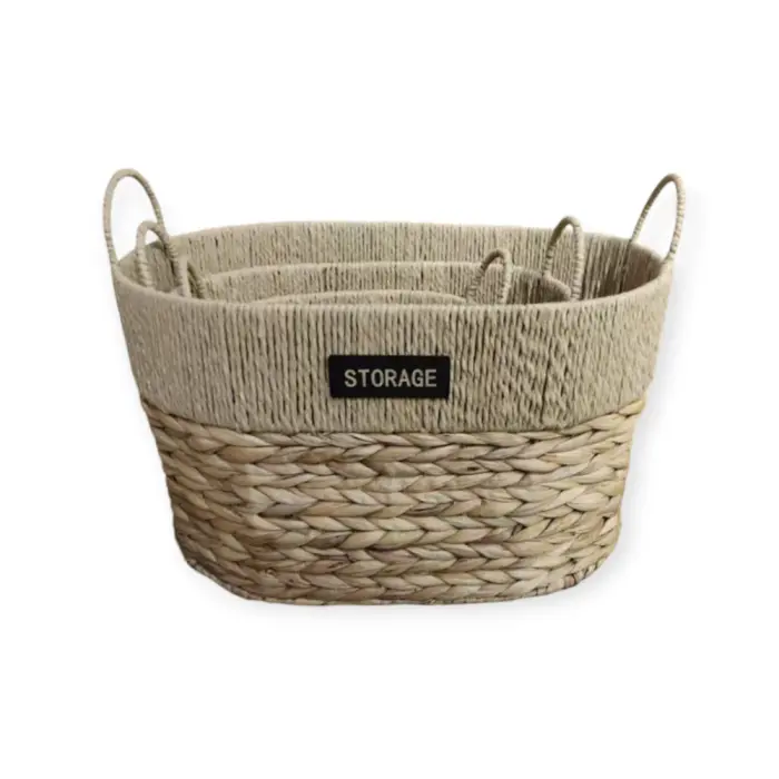 Woven storage basket - 9304-42 - მოწნული სათავსო კალათა pg-86051 